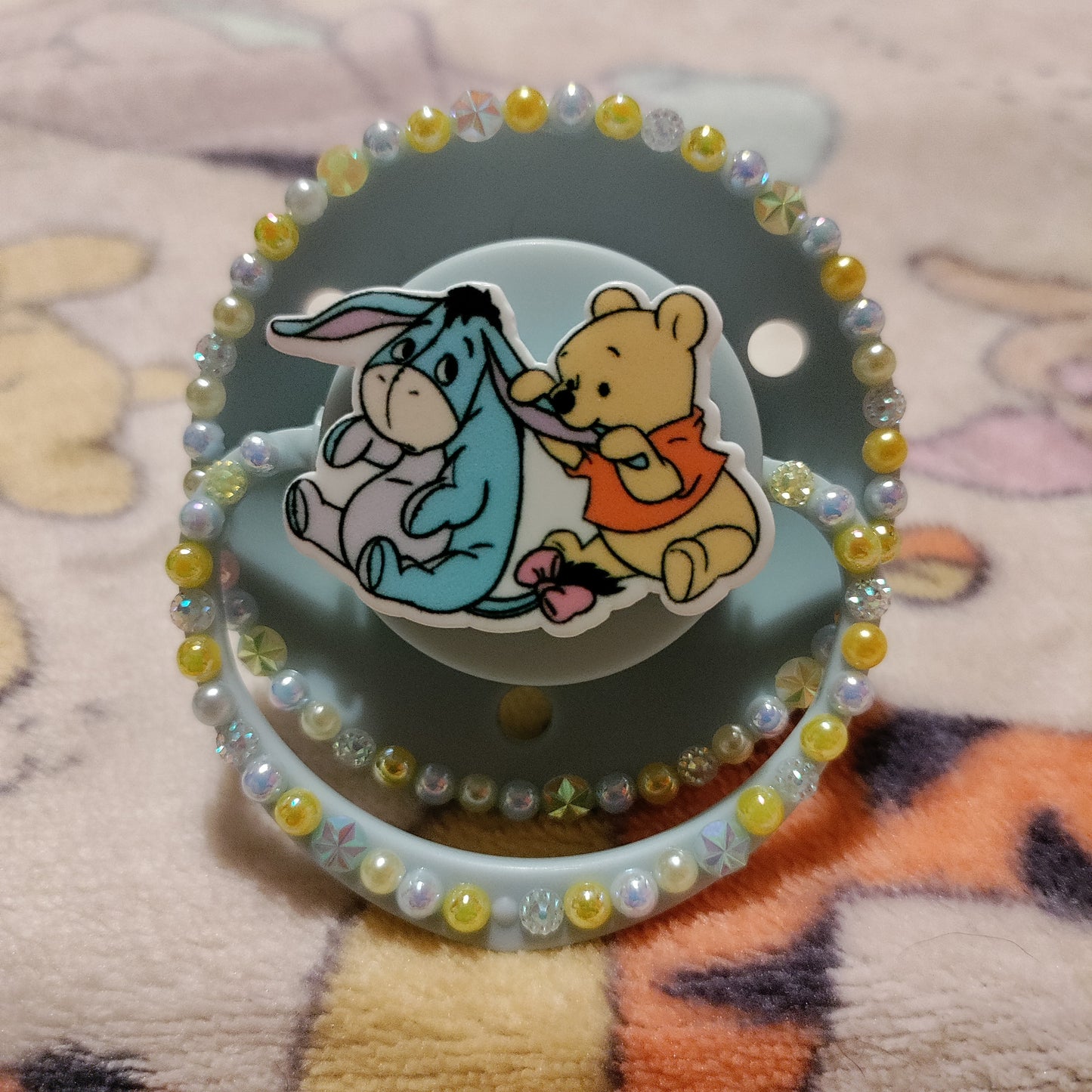 Pooh Biting Eeyore Big Shield REMAKE Paci