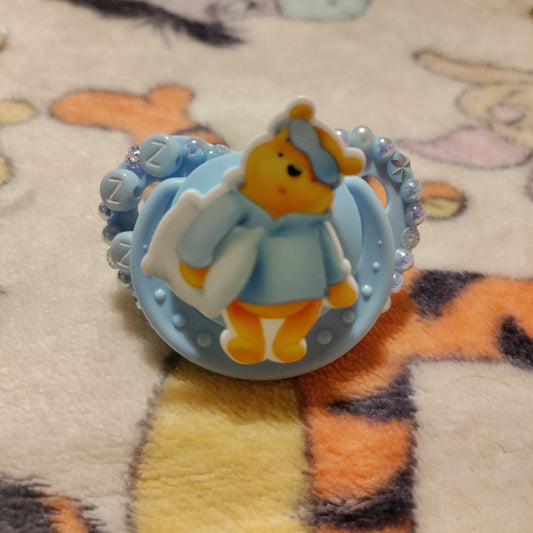 'Z Z Z' Sleepy Pooh Small Shield REMAKE Paci