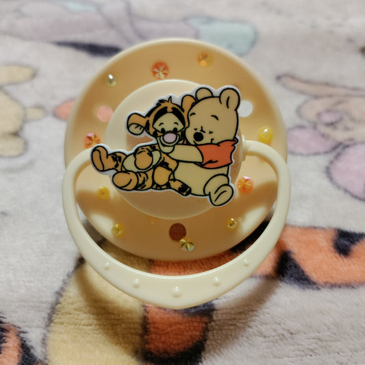 Pooh Cuddling Tigger Big Shield REMAKE Paci