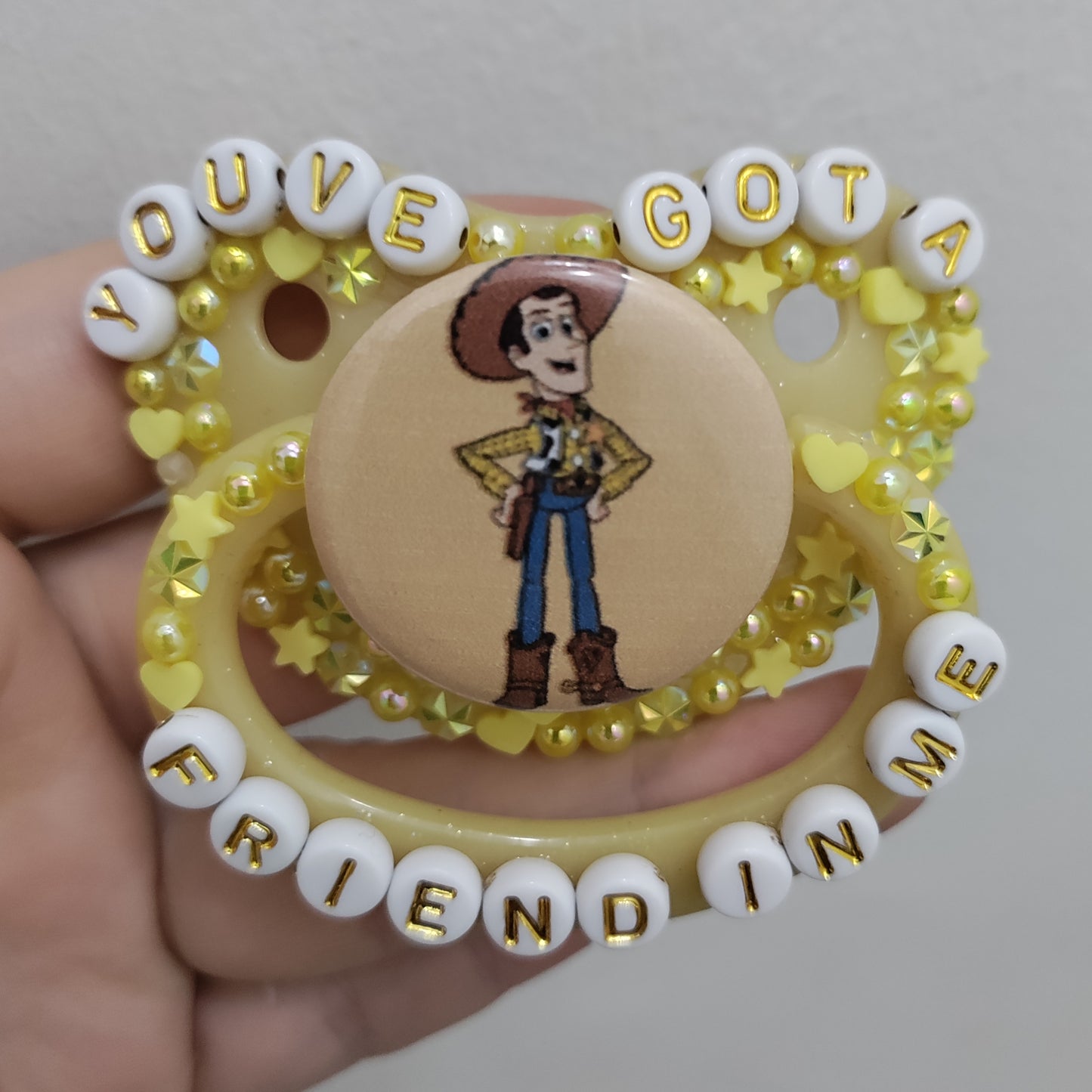 'You've got a friend in me' Woody Toy Story Paci