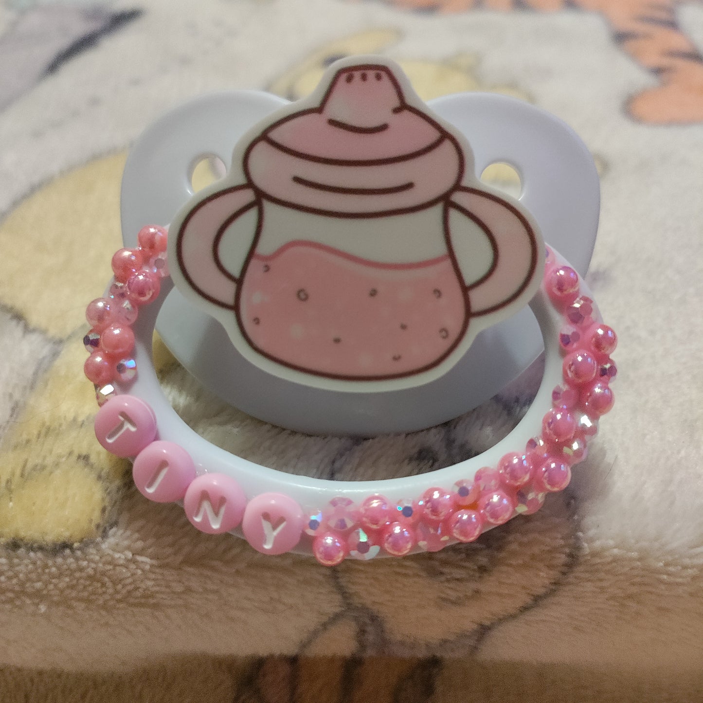 'Tiny' Pink Baby Bottle Remake Paci