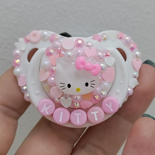 'Kitty' Hello Kitty Small Shield Remake Paci