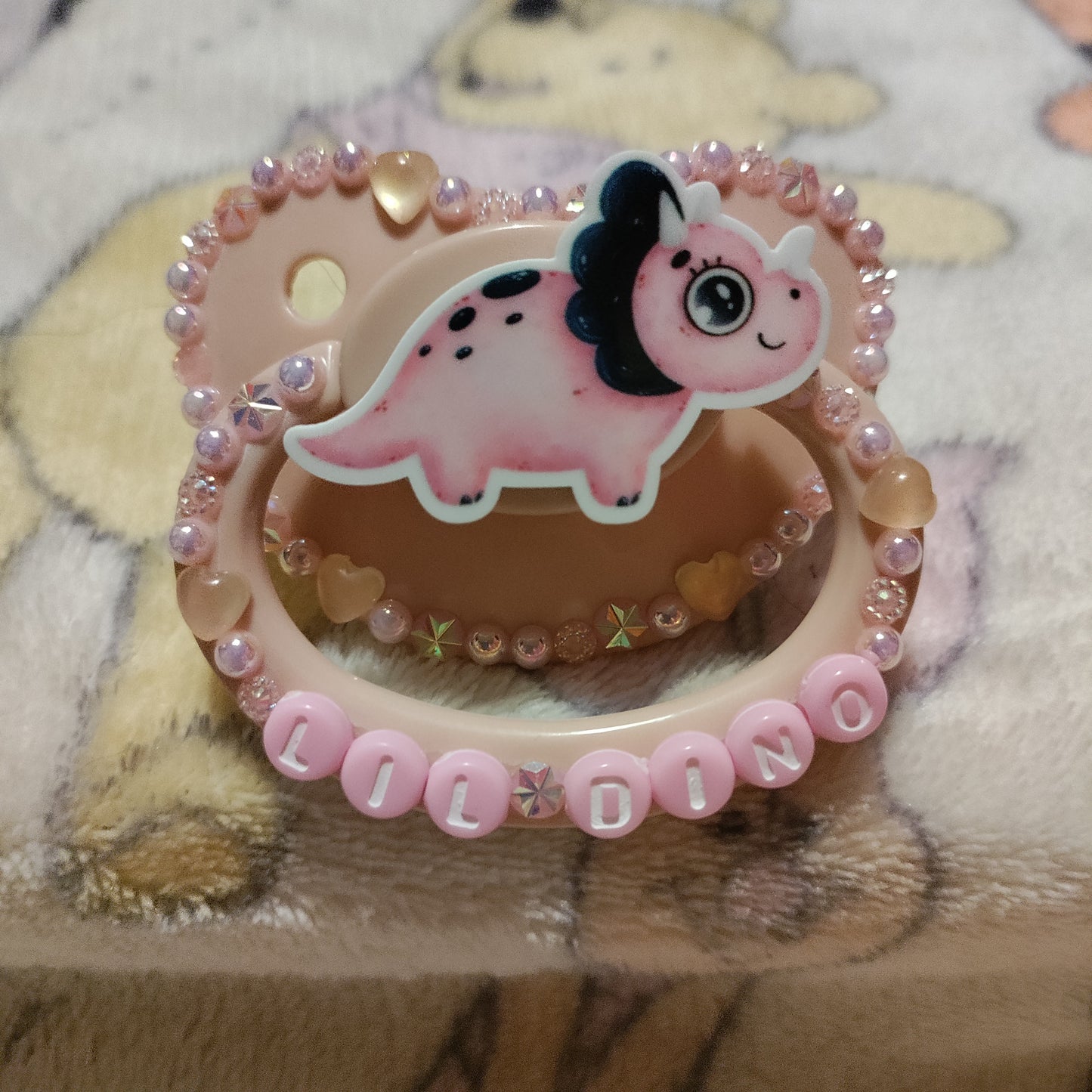 'Lil Dino' Pink Dinosaur Paci