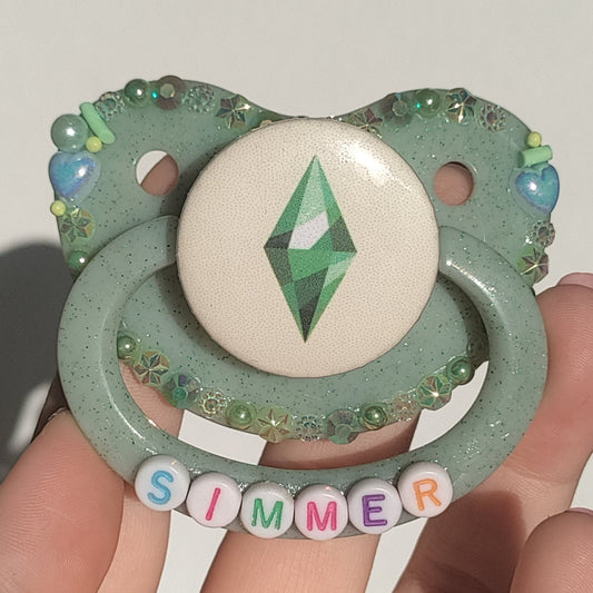 'Simmer' Sims Plumbob Adult Remake Paci